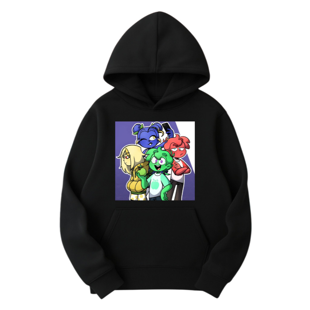 Moletom do Linn Infantil Adulto Algodão Menino Menina Blusa Grosso Vermelha Personalizada Desenho Casual Roupa Preto