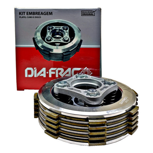 KIT EMBREAGEM COMPLETA DIAFRAG PARA HONDA TITAN / FAN 150 04-15 / FAN 125 09-17 / BROS 150 05 -15