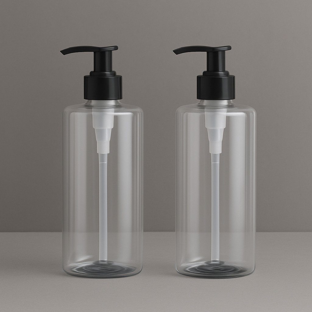 Kit 2 Frascos Pet Para Banheiro 500ml Com Válvula Pump Saboneteira em Oferta na Shopee