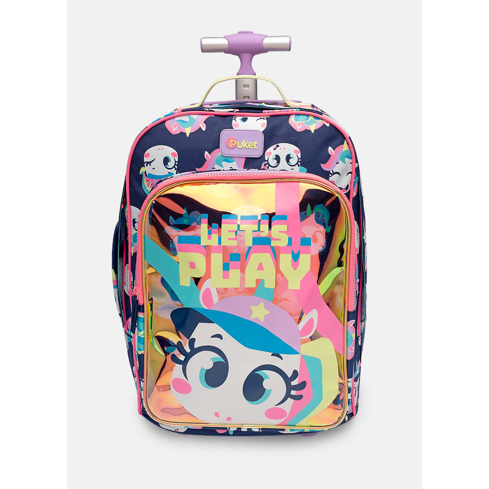 Mochila com Rodinha Grande Unicórnio Tênis - Puket em Oferta na Shopee