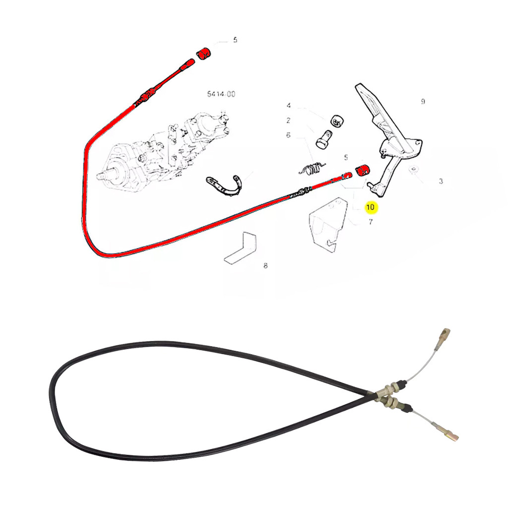 Cabo Do Acelerador 108cm Iveco Daily 2.8 8v 3510 4012 4910 4912 97 a 07 - 93828146