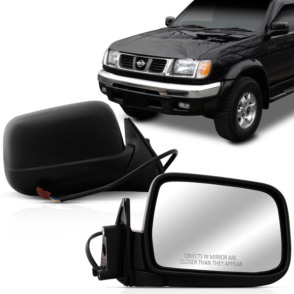 Par Retrovisor Externo Frontier 98 99 2000 2001 2002 2003 2004 Elétrico Preto em Oferta na Shopee