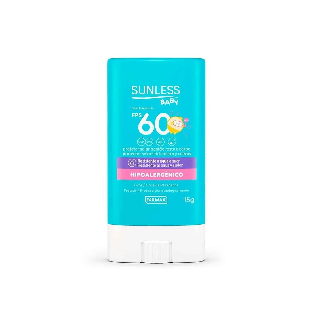 Protetor Solar Corporal Sunless Baby FPS60 Stick 15g