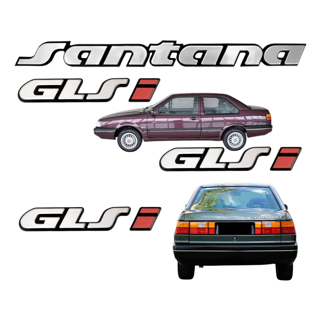Emblemas Santana Glsi + Laterais Glsi - 1991 À 1998