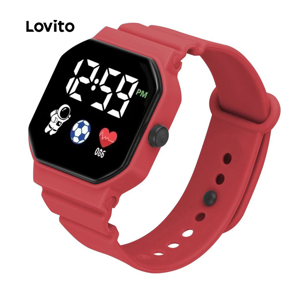 Lovito Relógio Digital Led de Parede Prateado para Bebê e criança LFASCS217 em Oferta na Shopee