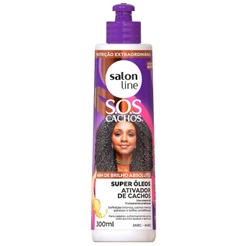 Ativador de Cachos Salon Line S.O.S Cachos Super Óleos Nutrição Extraordinária 300ml