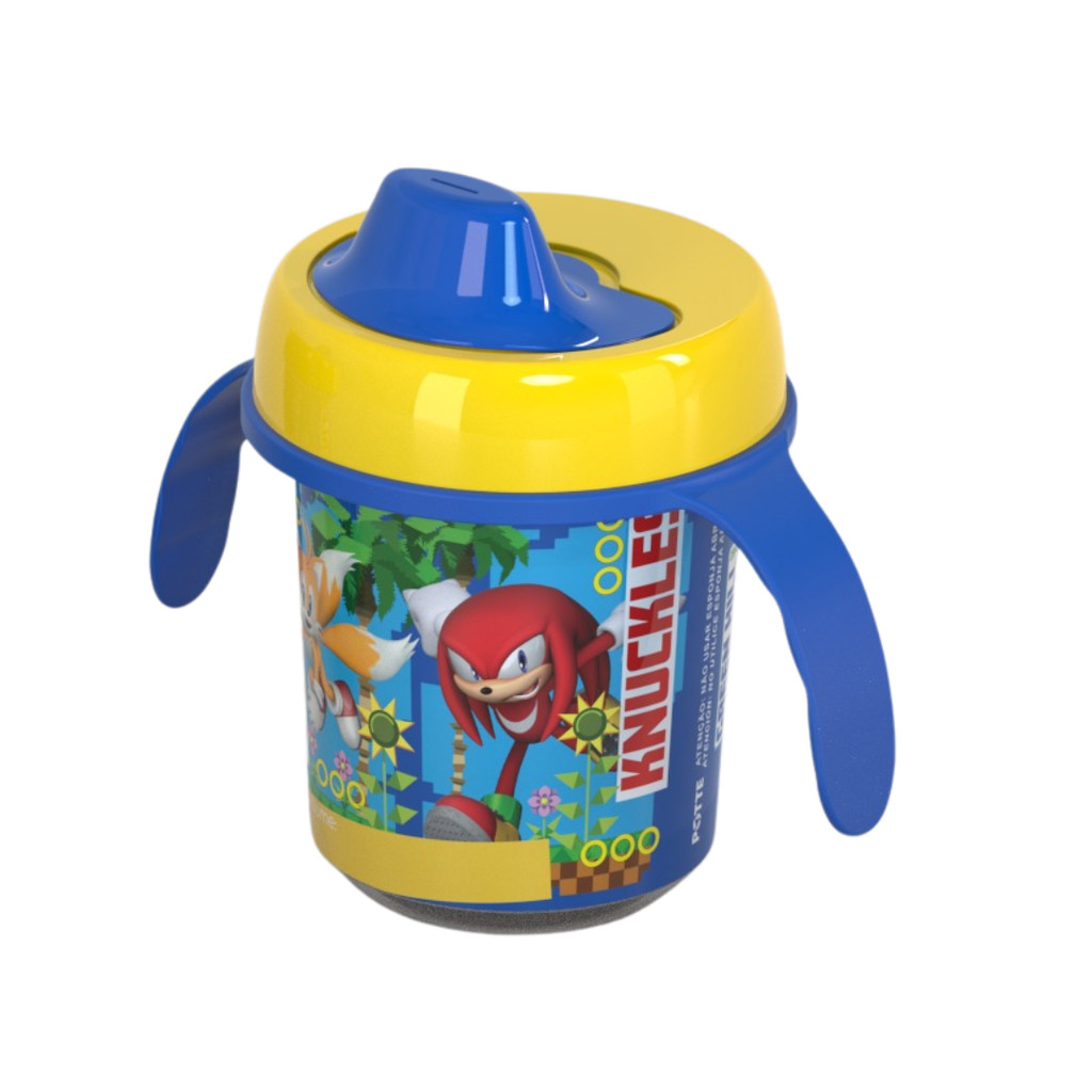 Copo Transição Treinamento Com Alça Sonic Bebê Infantil Criança 6 meses Licenciada Potte em Oferta na Shopee