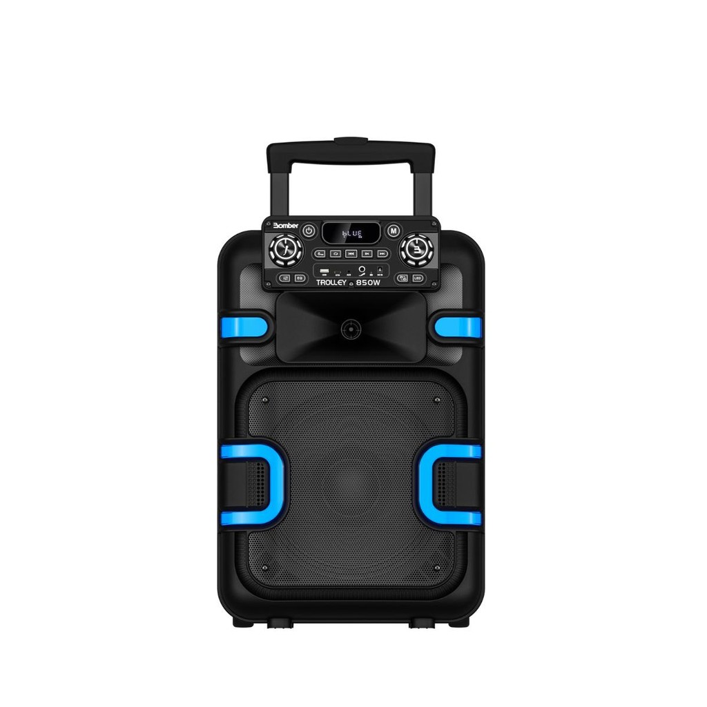 Caixa de Som Amplificada Bluetooth 850W Bomber Trolley 850 preta TWS