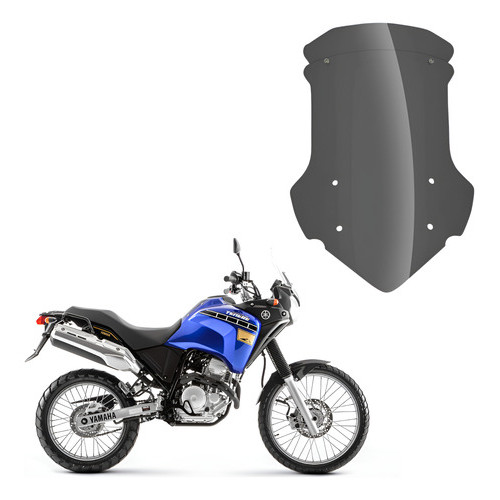 Bolha Parabrisa Para Moto Tenere 250 + Defletor De Brinde