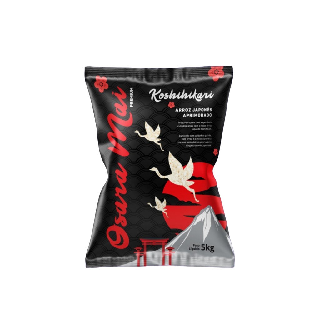 ARROZ JAPONÊS GOHAN KOSHIHIKARI OSARA MAI PREMIUM GRÃO CURTO 5KG