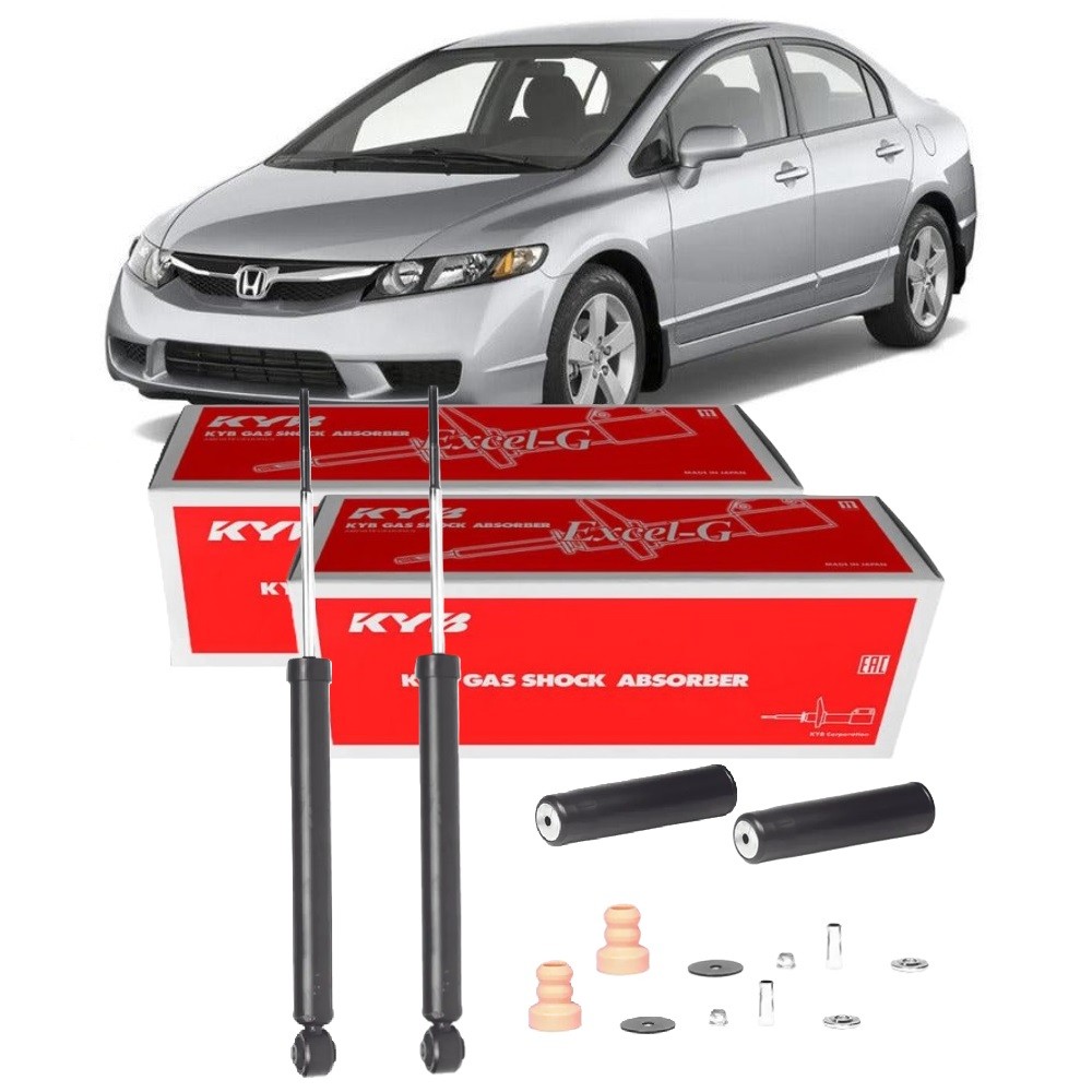 PAR AMORTECEDOR TRASEIRO HONDA NEW CIVIC 2006 ATÉ 2011 KAYABA em Oferta na Shopee