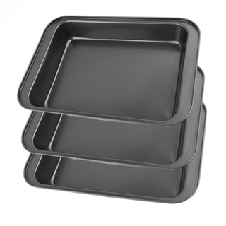 Kit 3 Forma Assadeira Antiaderente Retangular Teflon Bolo Pão Queijo Lasanha Cuca Torta Forno Empada em Oferta na Shopee