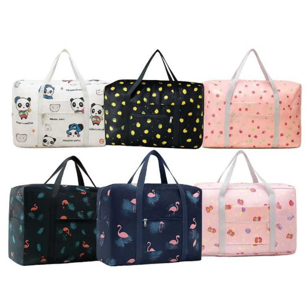 Bolsa Mala Dobrável Impermeável Para Viagem Organizador Armazenamento De Bagagem