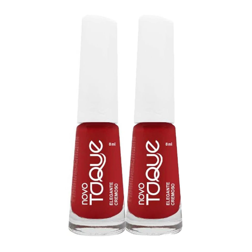 Kit 2 Esmalte Novo Toque Elegante Cremoso 8ml