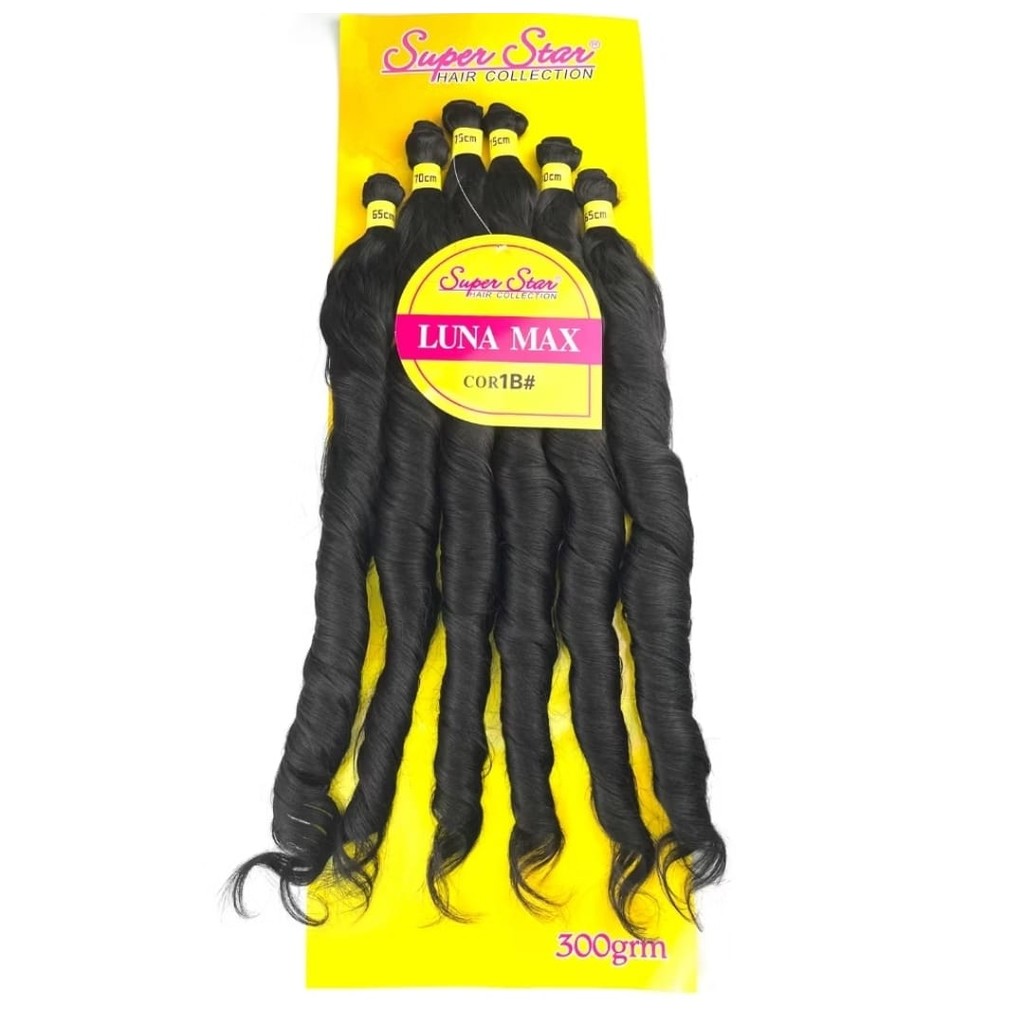 Luna Max - Cabelo 100%Orgânico -Lançamento Super Star 75 CM