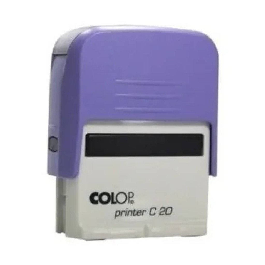 Carimbo Automatico Personalizado C20 Lilas - Lilac