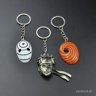 Anime Ninja chaveiro Toby Obito Kakashixiao organização Madara Uchiha pingente Mini máscara acessórios do carro presente