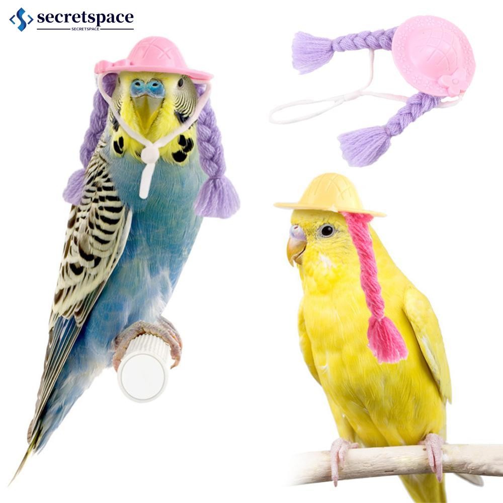 SECRETSPACE Animal De Estimação Hamster Periquito Calopsita Peônia Papagaio Pássaro Chapéu Engraçado Trança Pequenos Ani em Oferta na Shopee