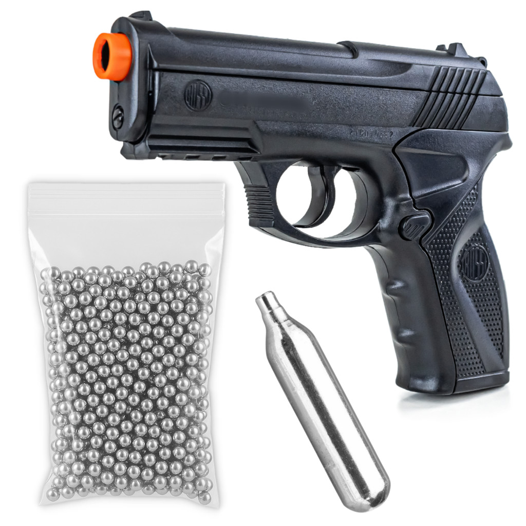 Pistola Pressão Rossi R11 (C11) Co2 4,5mm + Cilindro e 300 Esferas em Oferta na Shopee