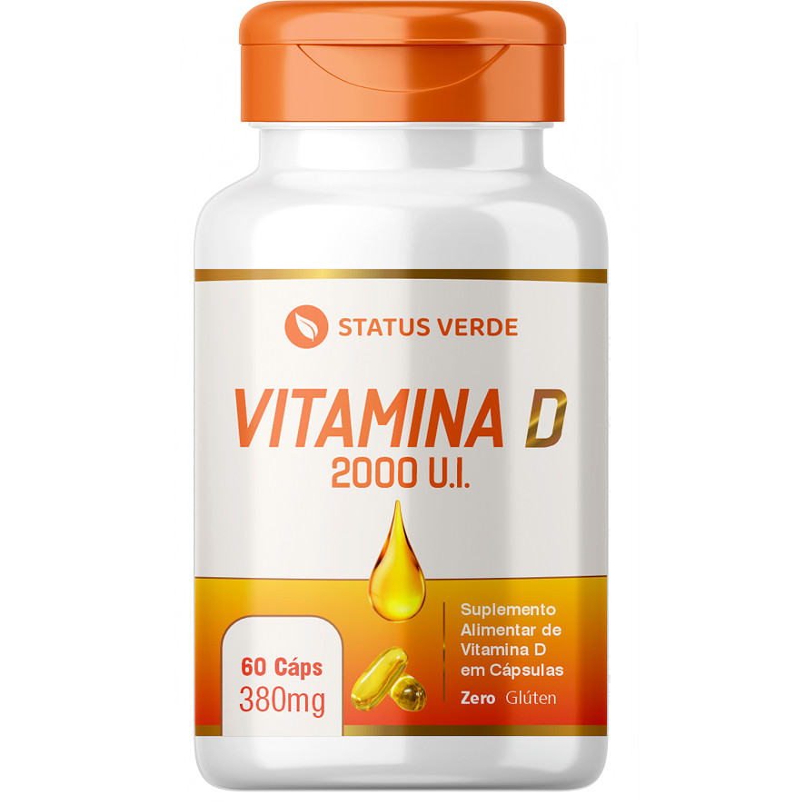 Vitamina D 2.000 U.I 60 Cápsulas 380 mg  Status Verde
