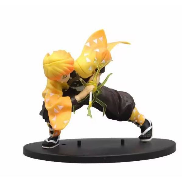 Action Figure Boneco Estatua Zenitsu Demon Slayer Kimetsu No Yaiba Colecionavel