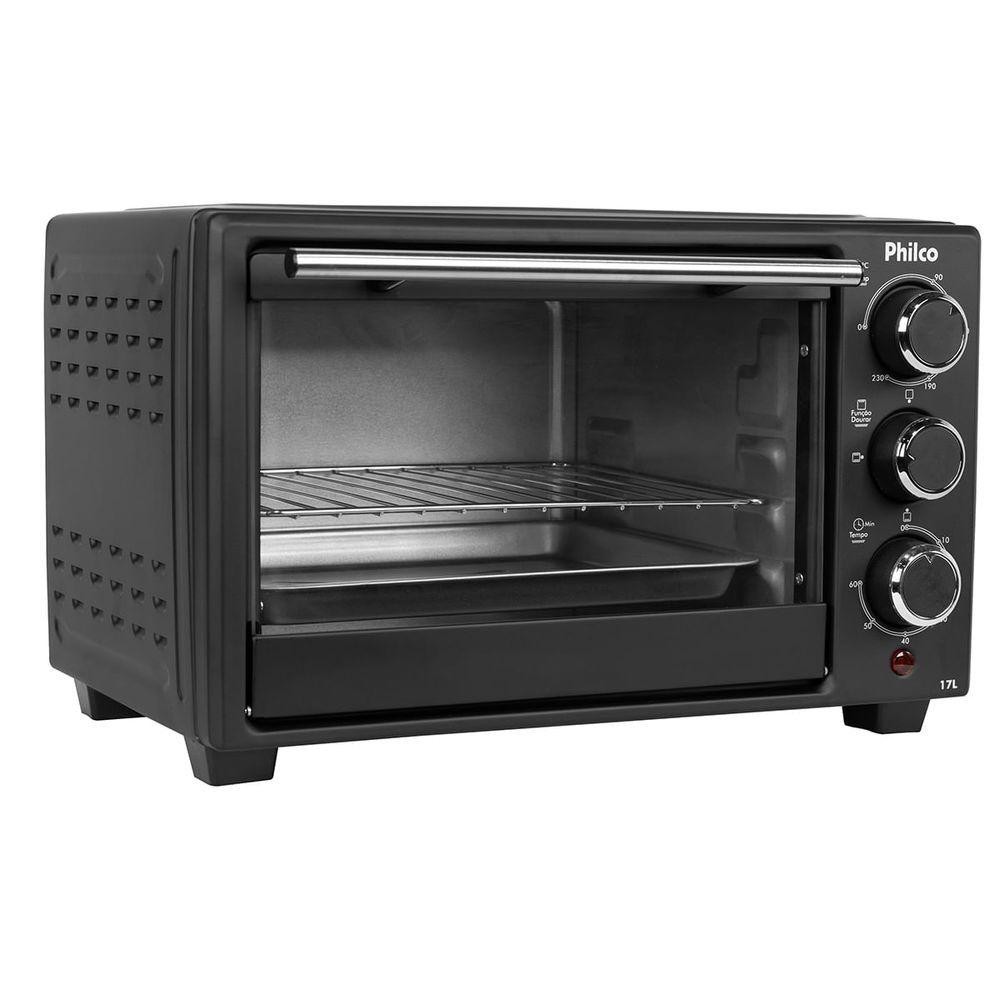 Forno Elétrico 17L Philco Preto 2 Resistências PFE17P 110V — imagem 2 de 2