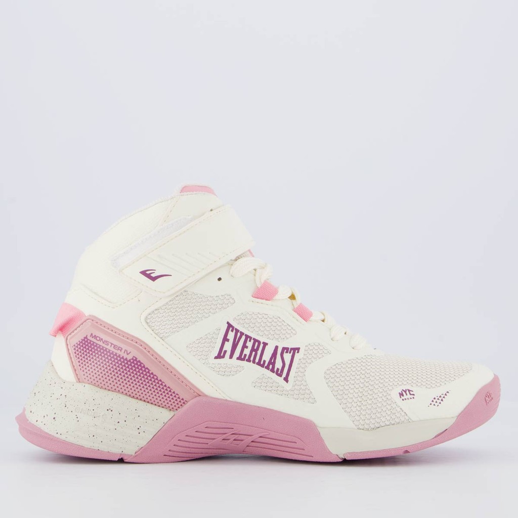 Tênis Everlast Monster 4 Feminino Off White e Rosa