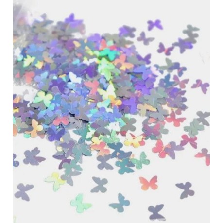 Borboleta 20g Glitter 5mm Holográfico em Oferta na Shopee