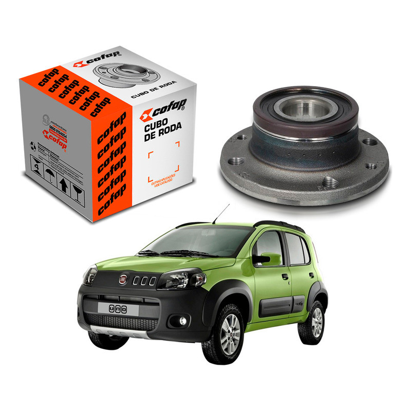 Cubo De Roda Traseiro Abs Uno Way 1.0 1.4 2010 A 2016