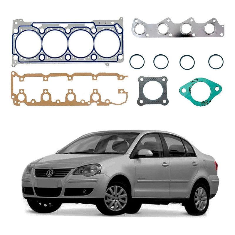 Jogo Junta Cabeçote Polo Sedan 1.6 8v 2007 A 2011