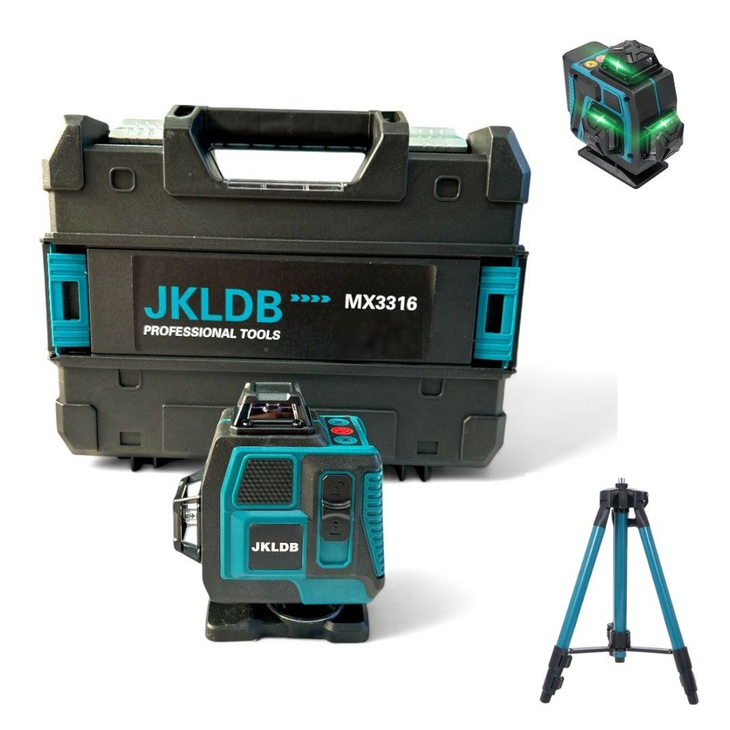 Nível Laser Verde 16 Linhas 4d Autonivelante Com 2 Baterias Maleta Tripe em Oferta na Shopee