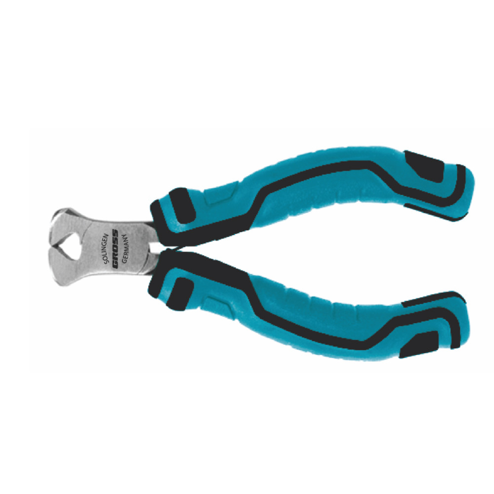 MINI ALICATE CORTE FRONTAL, REFORCADO, FOSFATIZADO, 4.1/2POL., 105MM, 1PC // GROSS