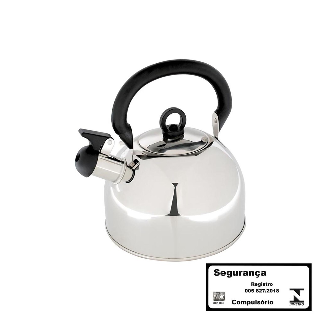 Chaleira Aço Inox 3 Litros Delizie em Oferta na Shopee