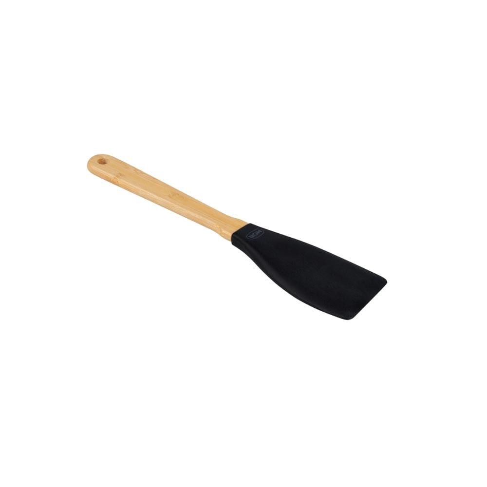 Espátula Silicone e Bamboo Preto em Oferta na Shopee