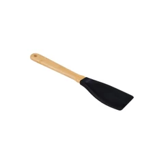 Espátula Silicone e Bamboo Preto