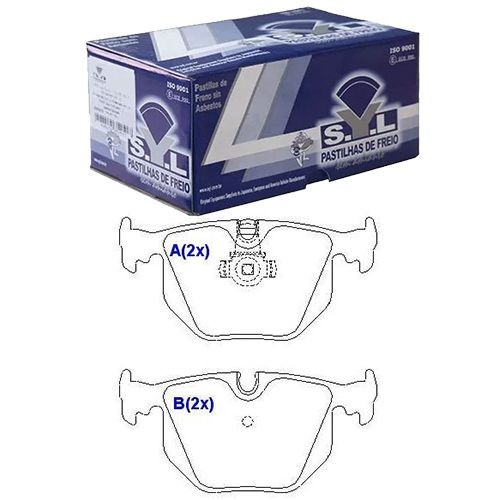 Pastilha De Freio Traseira 740I 1995 A 2001 / 750I 1995 A 2000 / X5 2000 A 2009 / Range Rover Iii 2002 A 2005