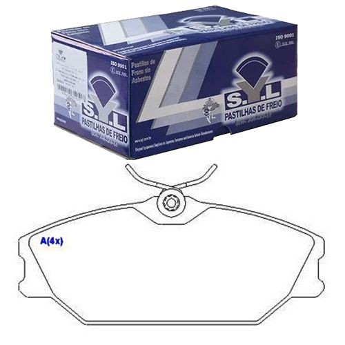 Pastilha De Freio Dianteira Laguna 1995 A 2007 / Megane 1997 A 2012 - SYL1348