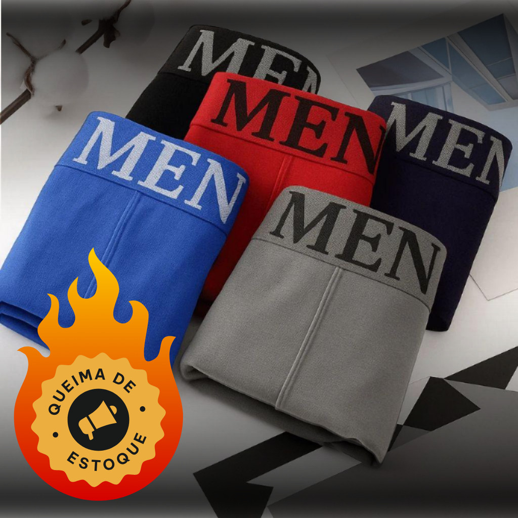 Kit 12 Boxer Cuecas Boxer Masculinas Sem Costura em Microfibra – Conforto e Liberdade de M...