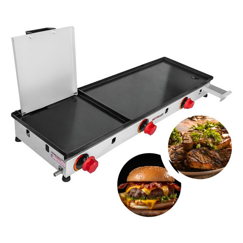 Chapa Para Lanche Gril, , Bife, Porções Com Prensa