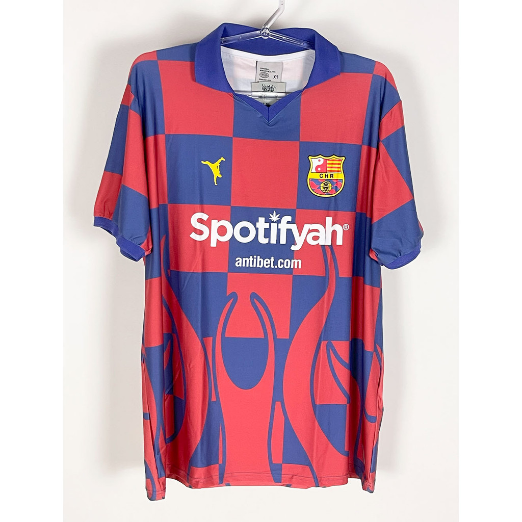 Camiseta Plus Size Chronic de Time Wush Spotifyah Barça Chave 6 - Azul-Grená