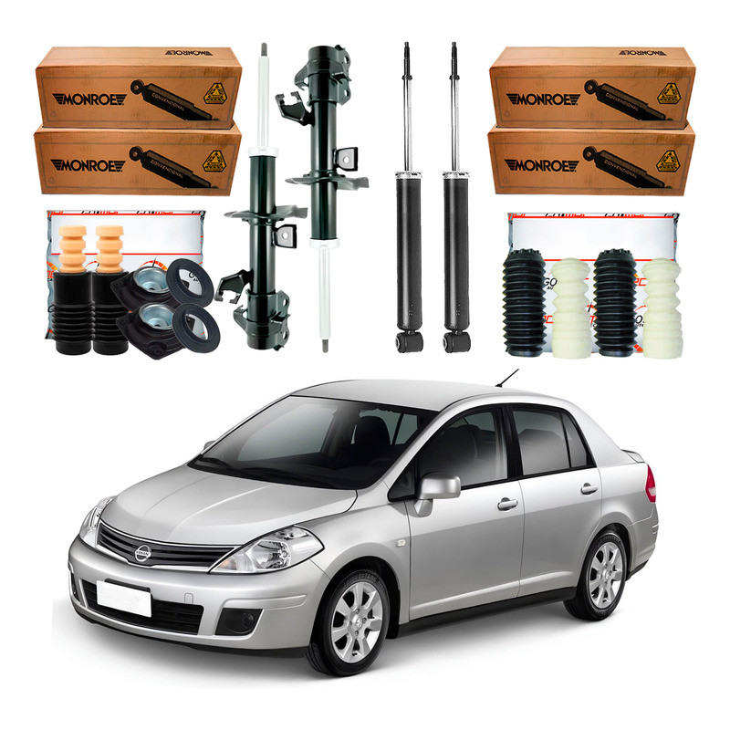 Amortecedor Dianteiro Traseiro Tiida Sedan 1.8 2007 A 2013 em Oferta na Shopee