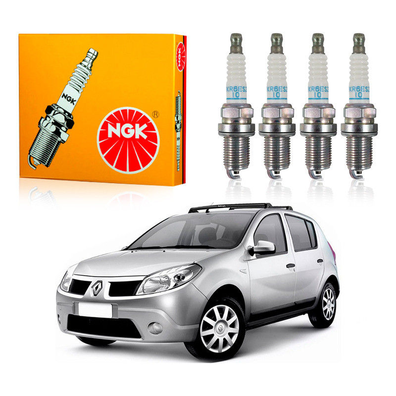 Jogo Velas Ngk Sandero 1.6 16v 2007 A 2013