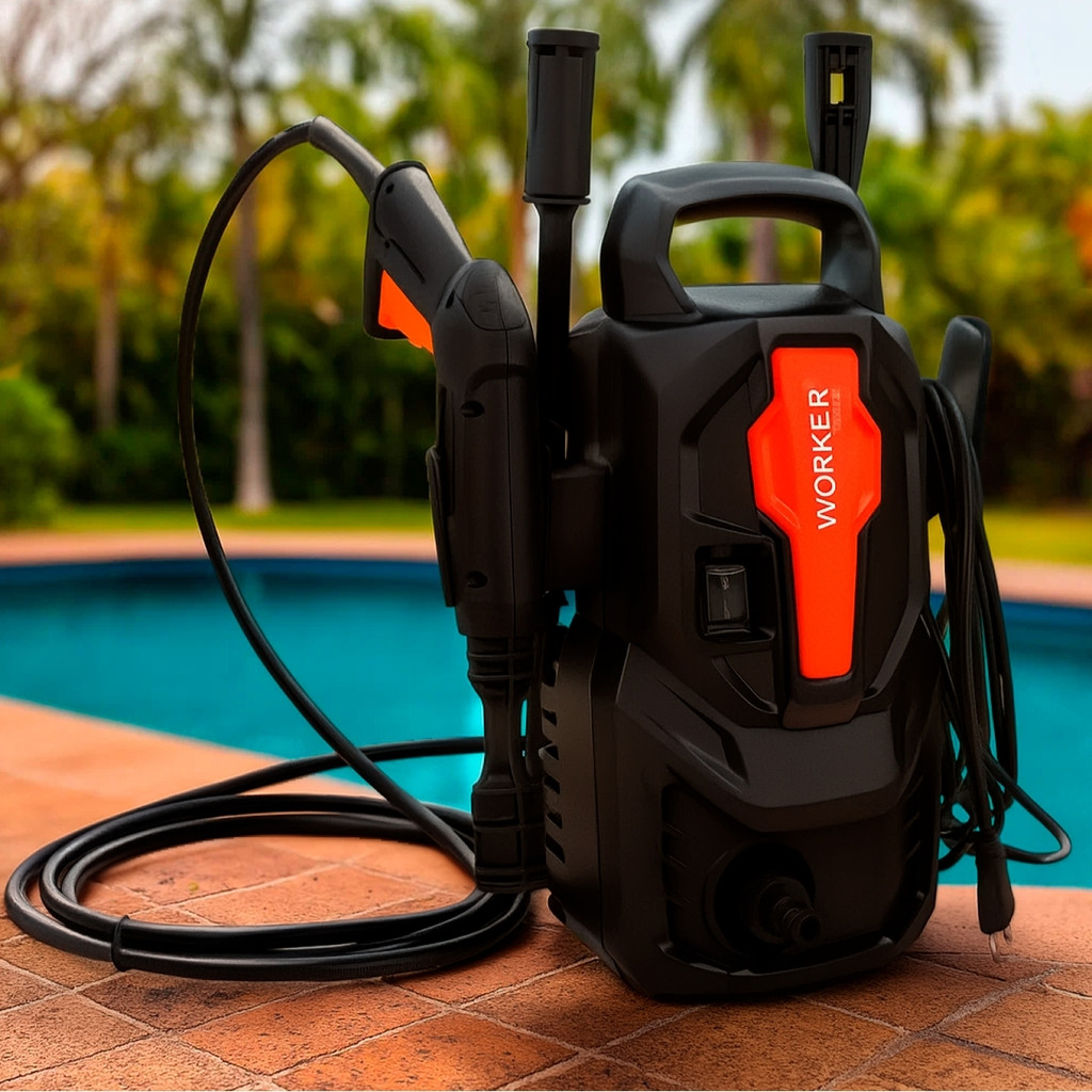 Lavadora de Alta Pressão 1200W LW1305 Hidrolavadora Compacta Worker · foto 2