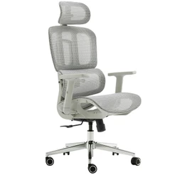 Cadeira de Escritório Dr. Office Business, Mesh, 2D, Ajust, Suporta até 120kg, Cinza, DR-CH-BNN2DGF