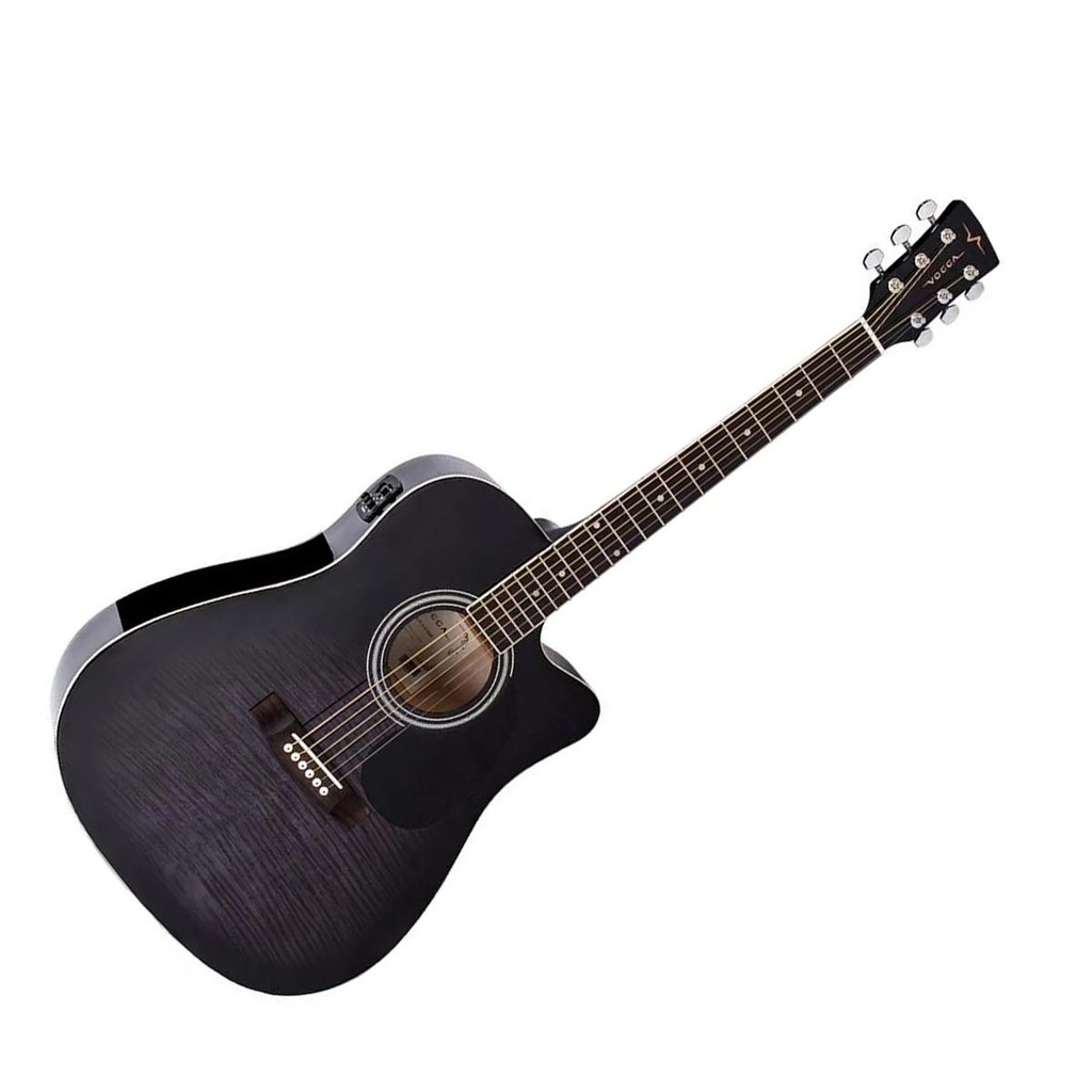 VIOLAO VOGGA ACO FOLK VCK370 BMF - BLACK MAPLE FLAMED