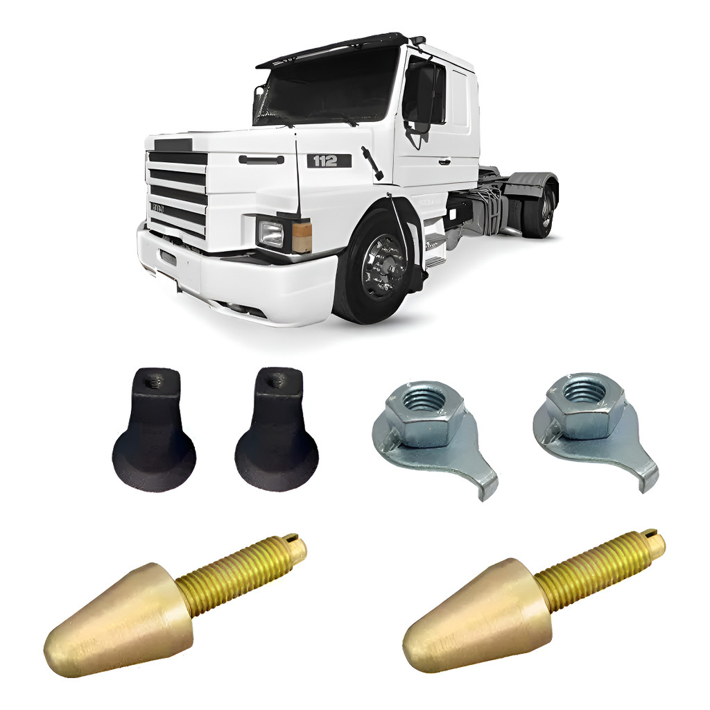 Kit Completo Pino Trava Apoio Capo Caminhao 112 113 142 143 Scania 112 142 113 143