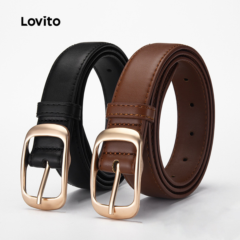 Lovito Elegante Metal Cinto Para Todas As Estações Para Mulheres LFA82319