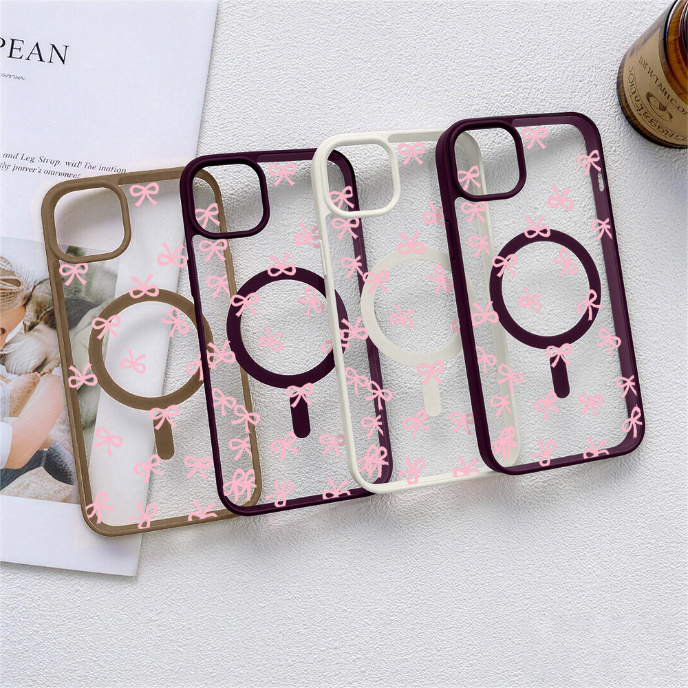 Capinha Magnético Anti-Impacto Para Samsung Galaxy A17 A16 A15 A07 A06 4G 5G Borda Colorida MagSafe Silicone 9222 — imagem 2 de 2