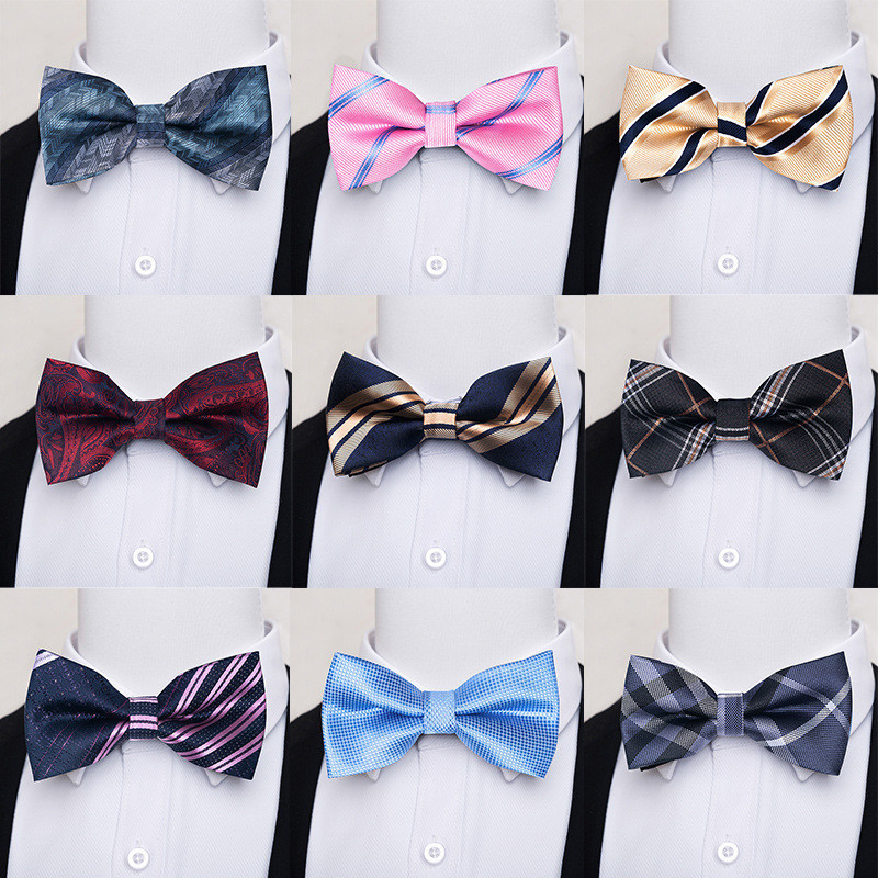 Noivo Masculino Noivo Masculino Noivo Masculino Noivo Burgundy Black Bow Tie Formal Dress Wedding British Korean Version