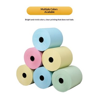 Papel térmico colorido para caixa registradora, 57x50, caixa registradora, papel de impressão para viagem, 80x80, número